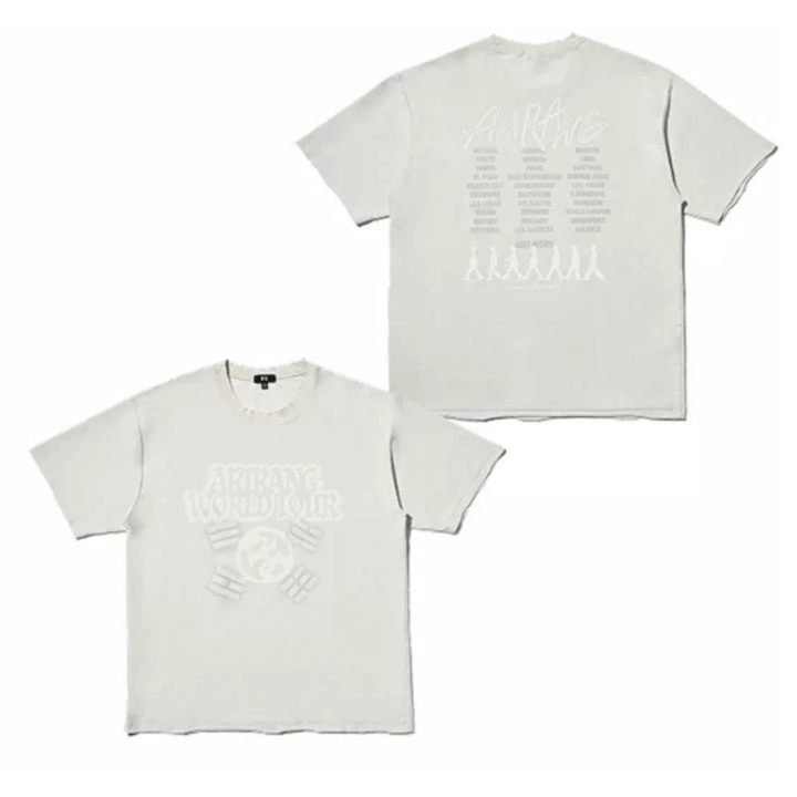 BTS ARIRANG Japan Concert Grey Tour T-Shirt