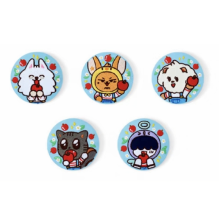 TXT Embroidery Can Badge - PPULBATU HEY APPUL POP-UP