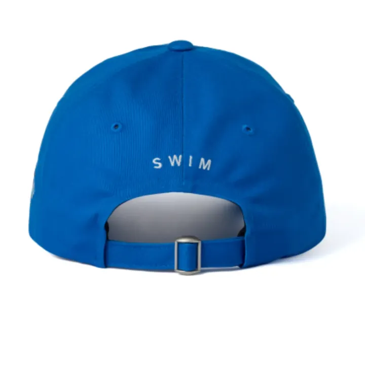 BTS SWIM Ball Cap (BLUE) official back view with adjustable strap and SWIM detail