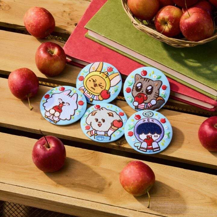 TXT PPULBATU Embroidery Can Badge all five member designs