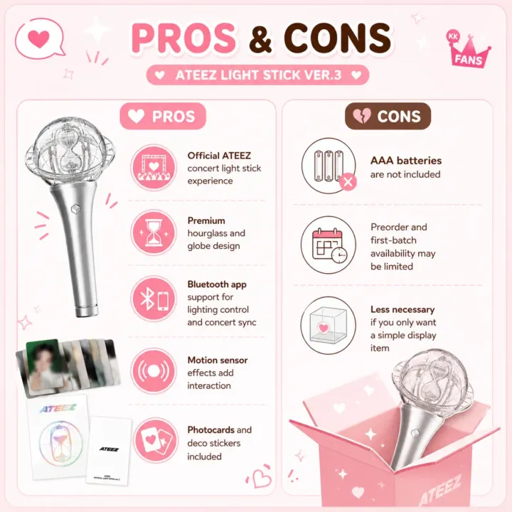 Ateez Light Stick Ver 3 โ Lightiny โ image 8