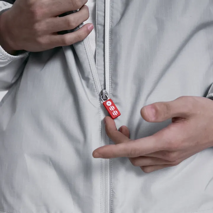 BTS ARIRANG Japan Concert Grey Wind Jacket official zipper and front material detail