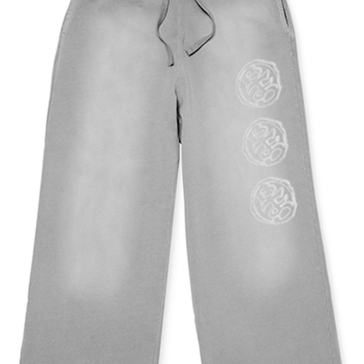 BTS ARIRANG Japan Concert grey hoodie and sweatpants set official pants detail with drawstrings and logo marks