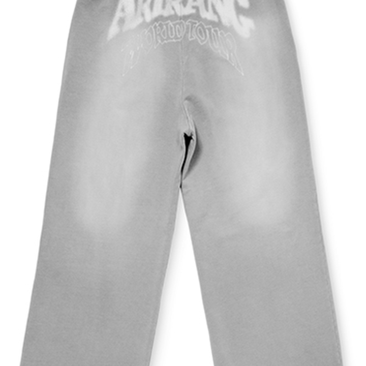 BTS ARIRANG Japan Concert grey hoodie and sweatpants set official logo-print pants view