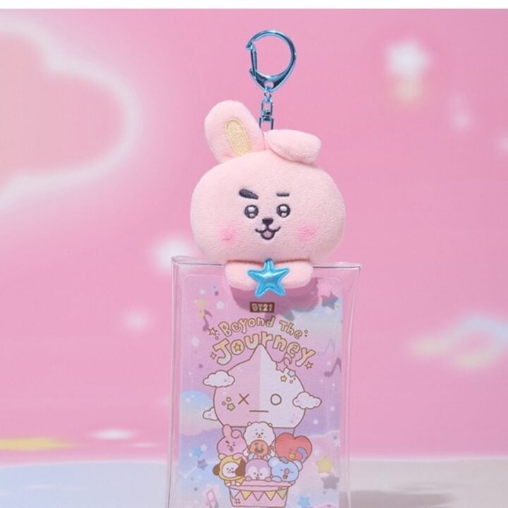 BT21 Beyond the Journey Clear Plush Pouch Keyring - COOKY (Jung Kook)