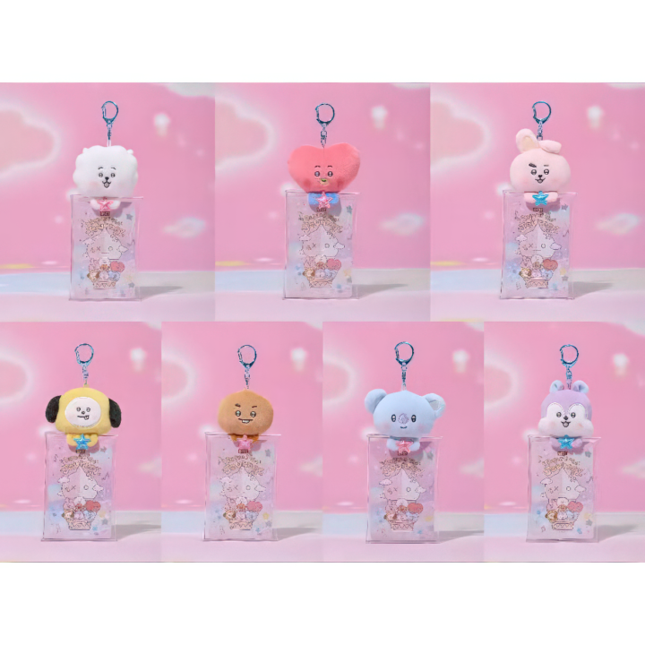[PREORDER] BTS BT21 Beyond the Journey - Plush Clear Purse Keychain