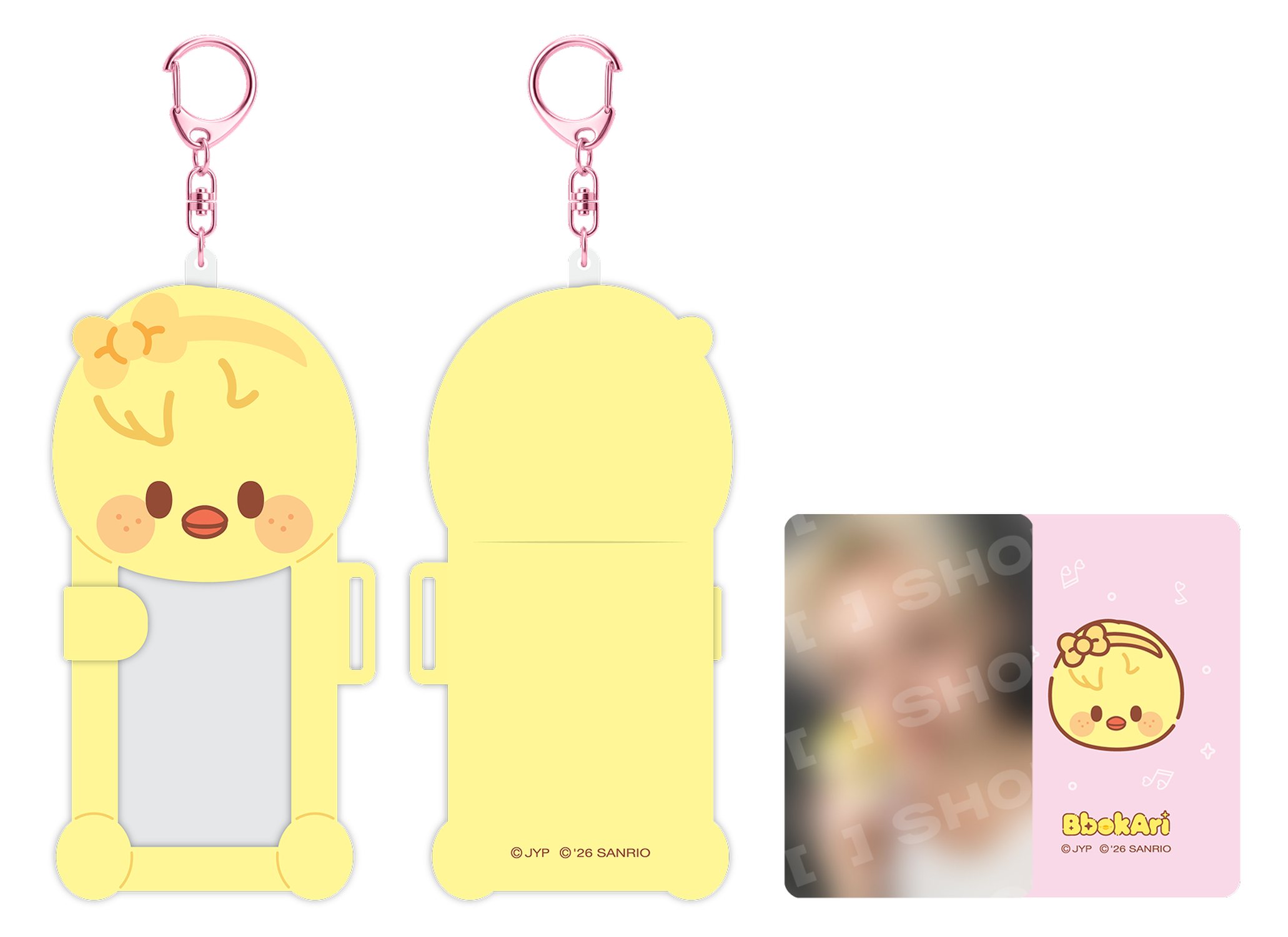 Stray Kids SKZOO x Sanrio Connecting Photocard Holder BbokAri official front back and included photocard view