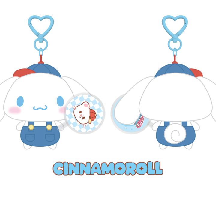 Stray Kids SKZOO x Sanrio 10cm Plush Mini Picket Cinnamoroll official front and back product view
