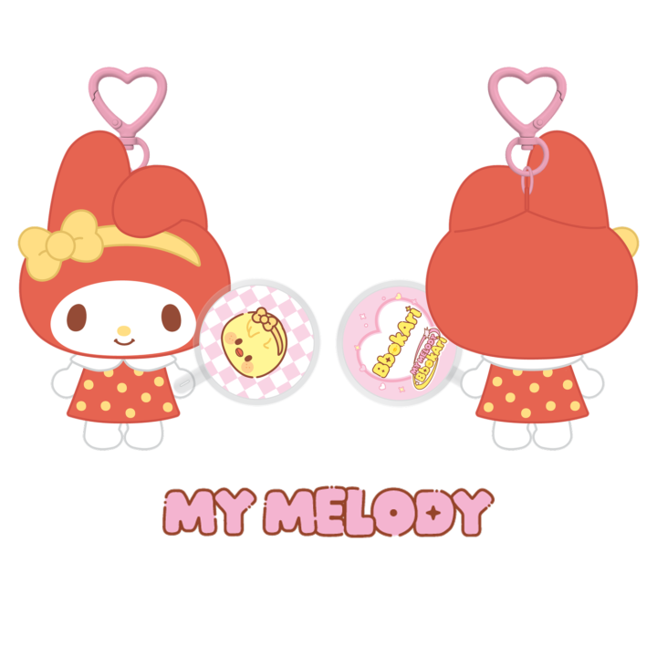 Stray Kids SKZOO x Sanrio 10cm Plush Mini Picket My Melody official front and back product view