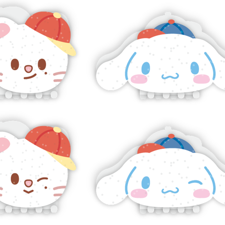 Stray Kids SKZOO x Sanrio Hair Pin Cinnamoroll and Jiniret official paired character product views