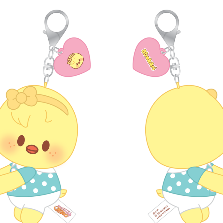Stray Kids SKZOO x Sanrio Hug Plush Keyring BbokAri official front and back product views