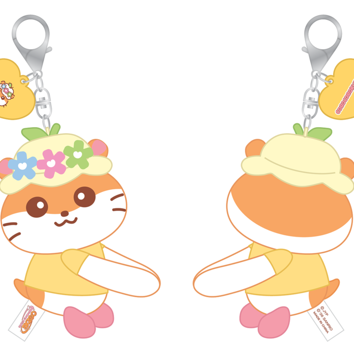 Stray Kids SKZOO x Sanrio Hug Plush Keyring Corocorokuririn official front and back product views