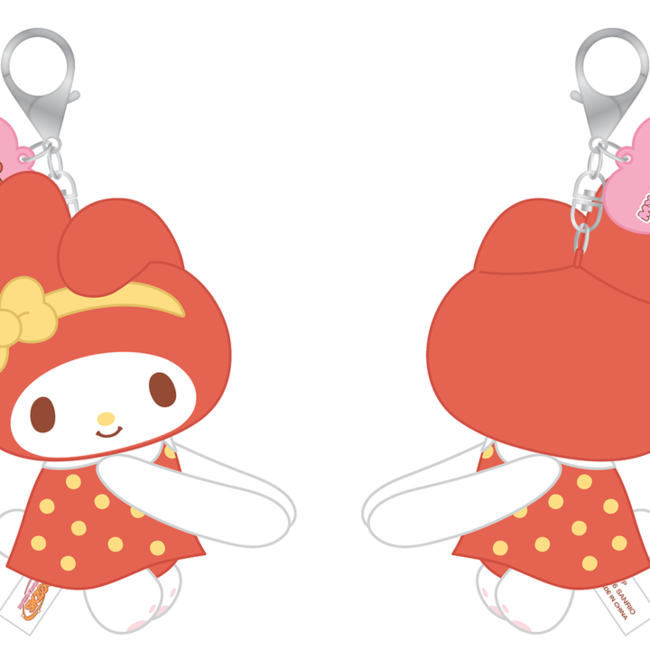Stray Kids SKZOO x Sanrio Hug Plush Keyring My Melody official front and back product views