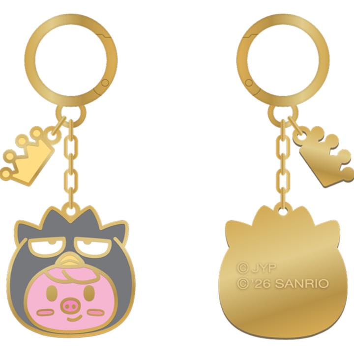 Stray Kids SKZOO x Sanrio Metal Keyring Dwaekki official front and back product views