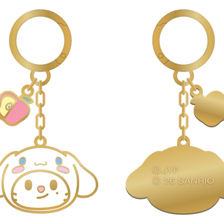 Stray Kids SKZOO x Sanrio Metal Keyring Jiniret official front and back product views