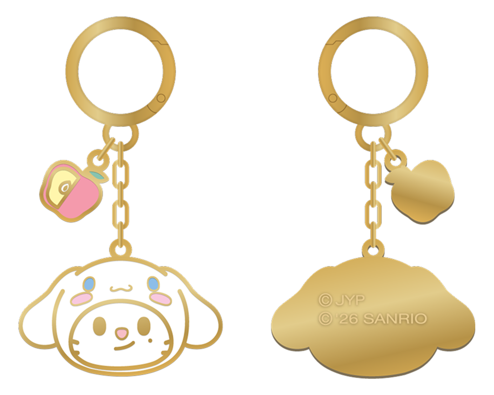 Stray Kids SKZOO x Sanrio Metal Keyring Jiniret official front and back product views