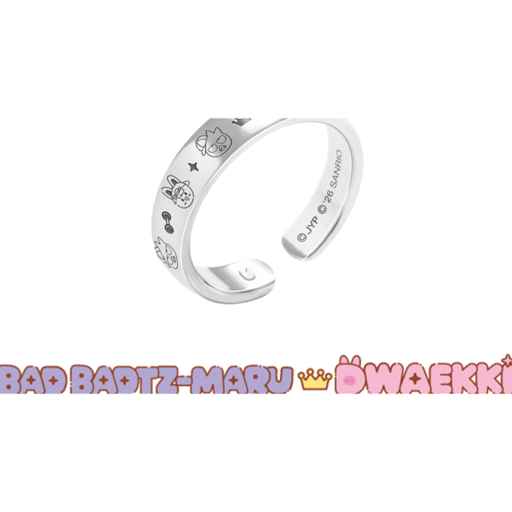 Stray Kids SKZOO x Sanrio Ring Bad Badtz-Maru and Dwaekki official product view
