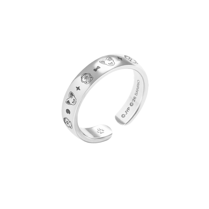 Stray Kids SKZOO x Sanrio Ring Kerokerokeroppi and FoxI.Ny official product view