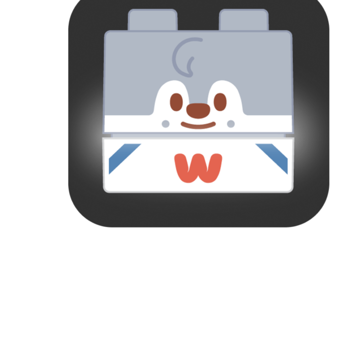 Stray Kids SKZOO x Sanrio Secret Block Stamp Wolf Chan official product view