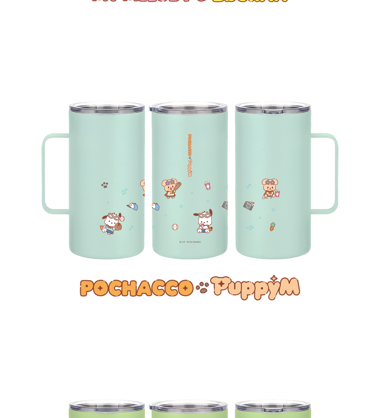 Stray Kids SKZOO x Sanrio Tumbler official Pochacco and PuppyM product view