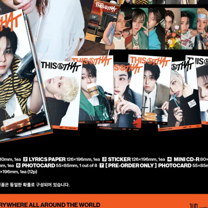 Stray Kids THIS & THAT & Ver. photobook and pre-order benefit - official product detail