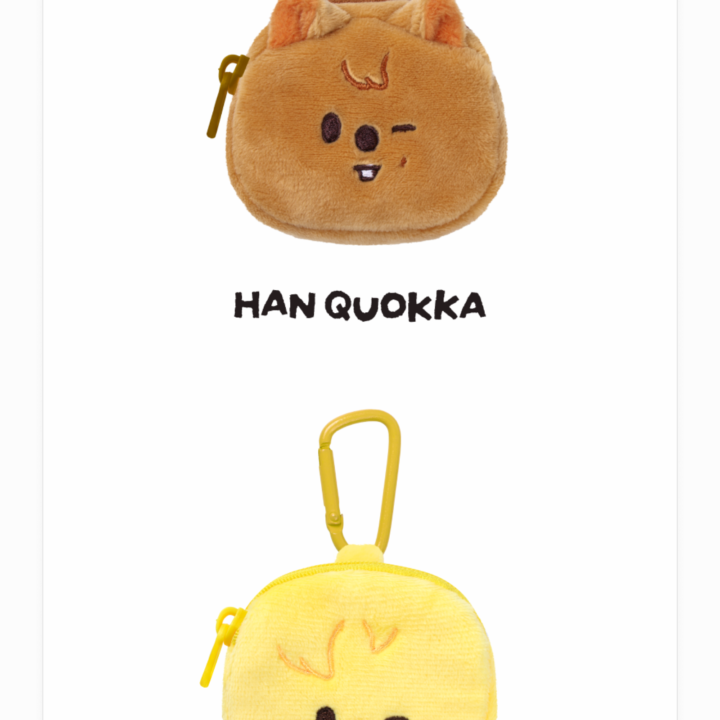 Stray Kids RUN IT Seoul SKZOO Mini Backpack Keyring โ HAN QUOKKA and BbokAri
