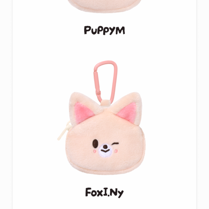 Stray Kids RUN IT Seoul SKZOO Mini Backpack Keyring โ PuppyM and FoxI.Ny Front and Back