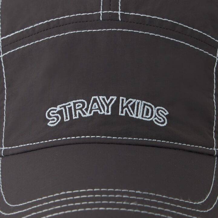Stray Kids embroidery detail on the RUN IT JAPAN official cap