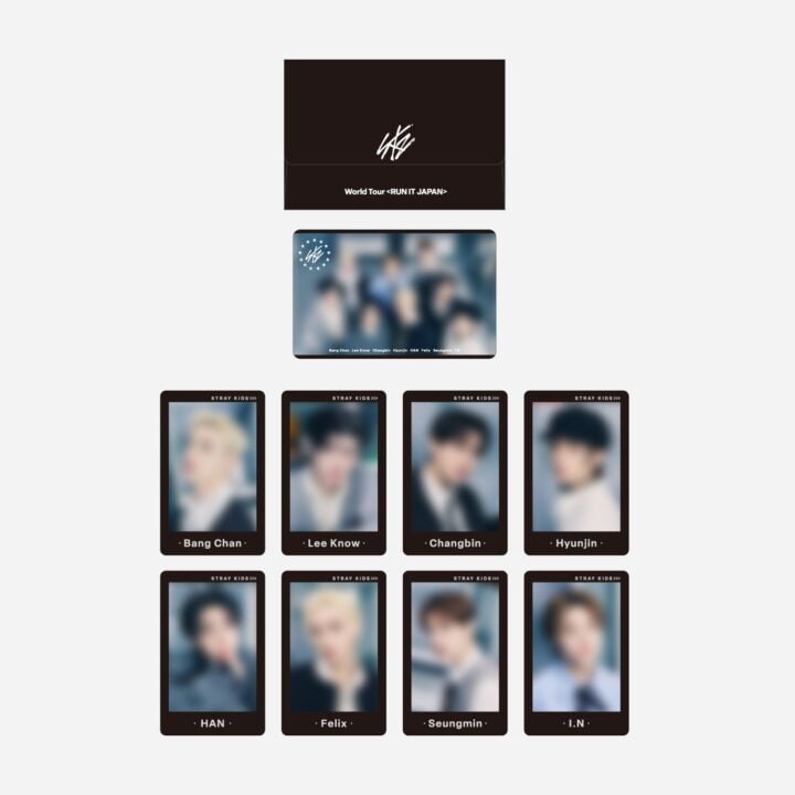 Stray Kids RUN IT JAPAN Photo Card Set A with 9 pieces
