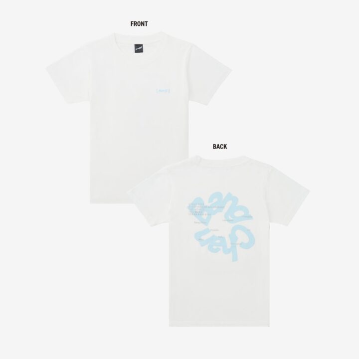Bang Chan T-shirt front and back from Stray Kids RUN IT JAPAN official merchandise
