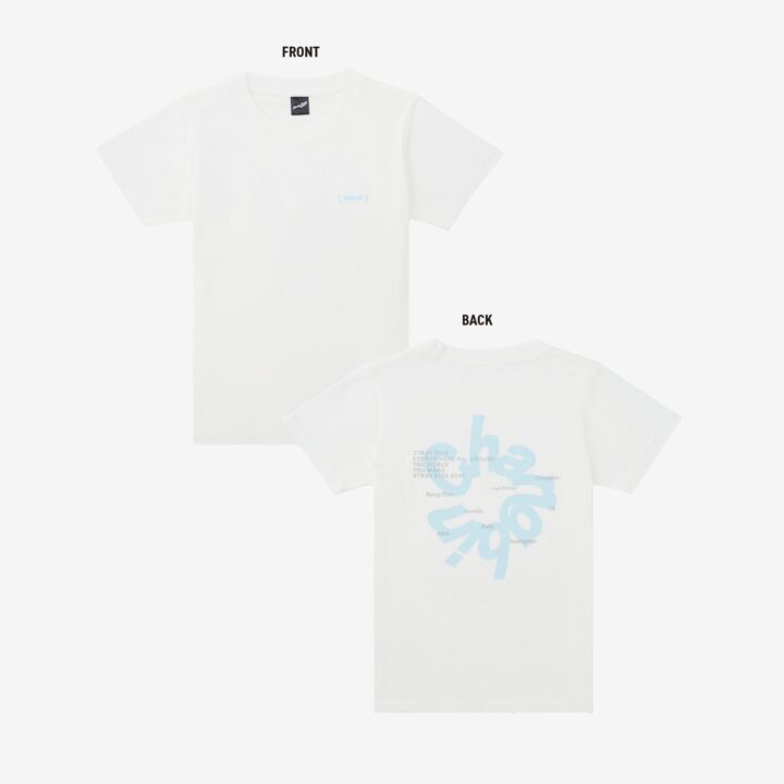 Changbin T-shirt front and back from Stray Kids RUN IT JAPAN official merchandise