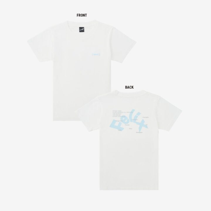 Felix T-shirt front and back from Stray Kids RUN IT JAPAN official merchandise