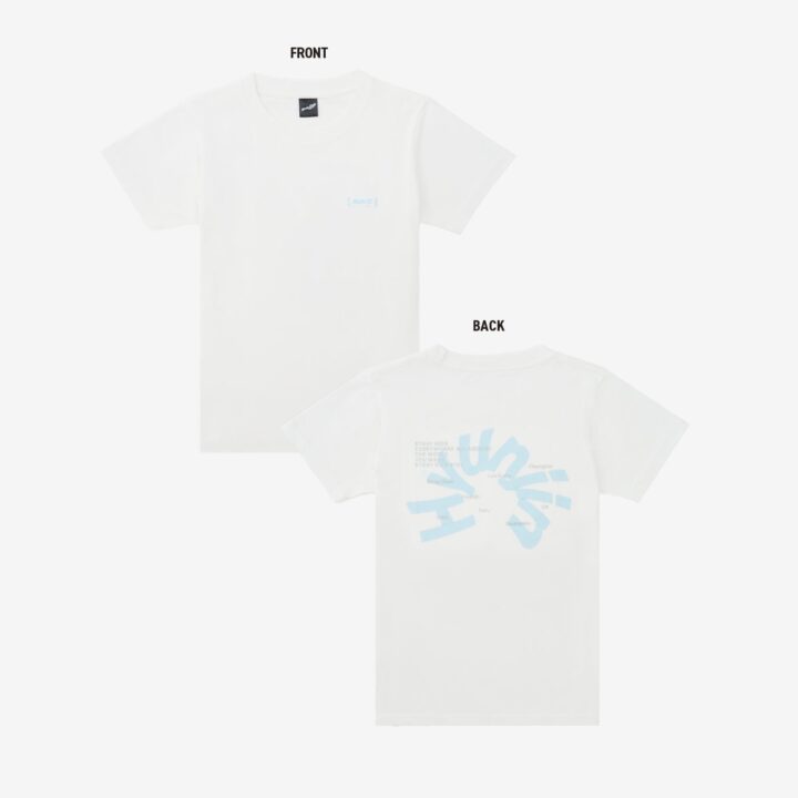 Hyunjin T-shirt front and back from Stray Kids RUN IT JAPAN official merchandise