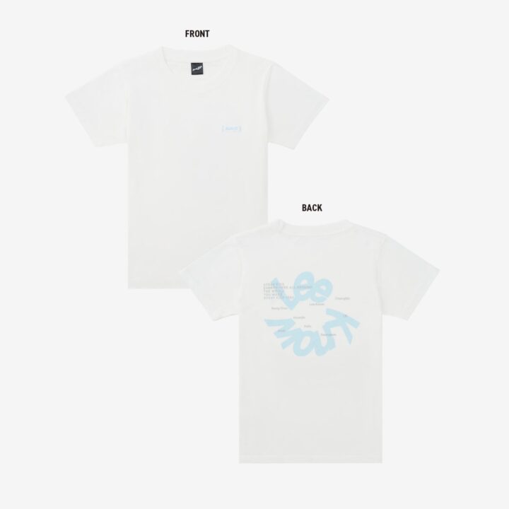 Lee Know T-shirt front and back from Stray Kids RUN IT JAPAN official merchandise