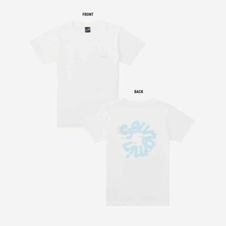 Seungmin T-shirt front and back from Stray Kids RUN IT JAPAN official merchandise