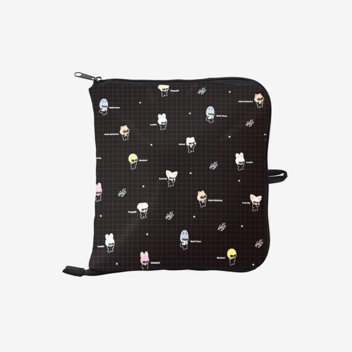 Folded storage view of the Stray Kids RUN IT JAPAN official travel bag