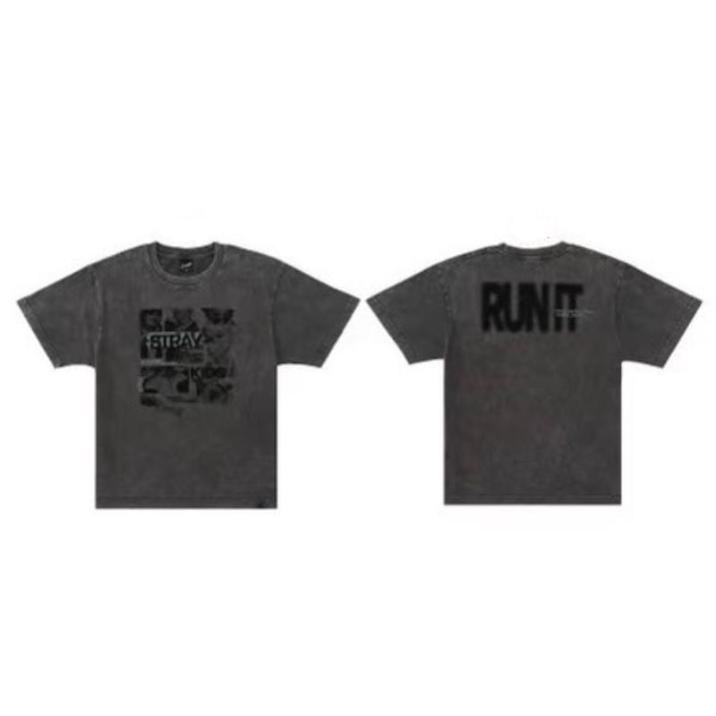 [PREORDER] Photo T-Shirt - Stray Kids World Tour Run It Japan Merch