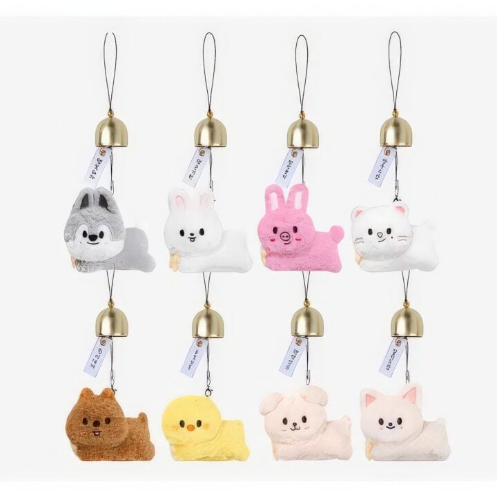 [PREORDER] SKZOO Plush Door Bell Keyring - Stray Kids World Tour Run It Seoul Merch