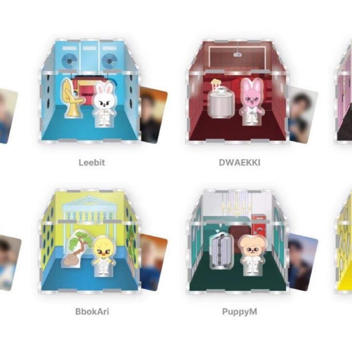 Stray Kids This & That Pop Up official SKZOO Acrylic Container Box member set