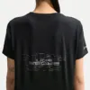 BTS x Nike black T-shirt official back graphic close-up