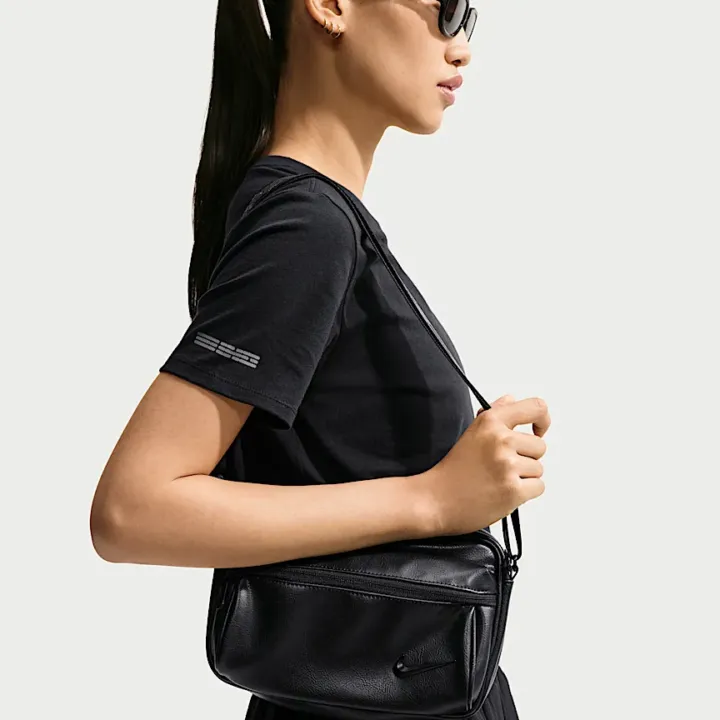 BTS x Nike black T-shirt official sleeve detail view