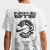 BTS x Nike white T-shirt official back graphic close-up
