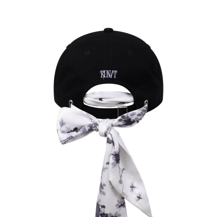 Official Stray Kids RUN IT Seoul bandana ball cap with bandana tied at the back