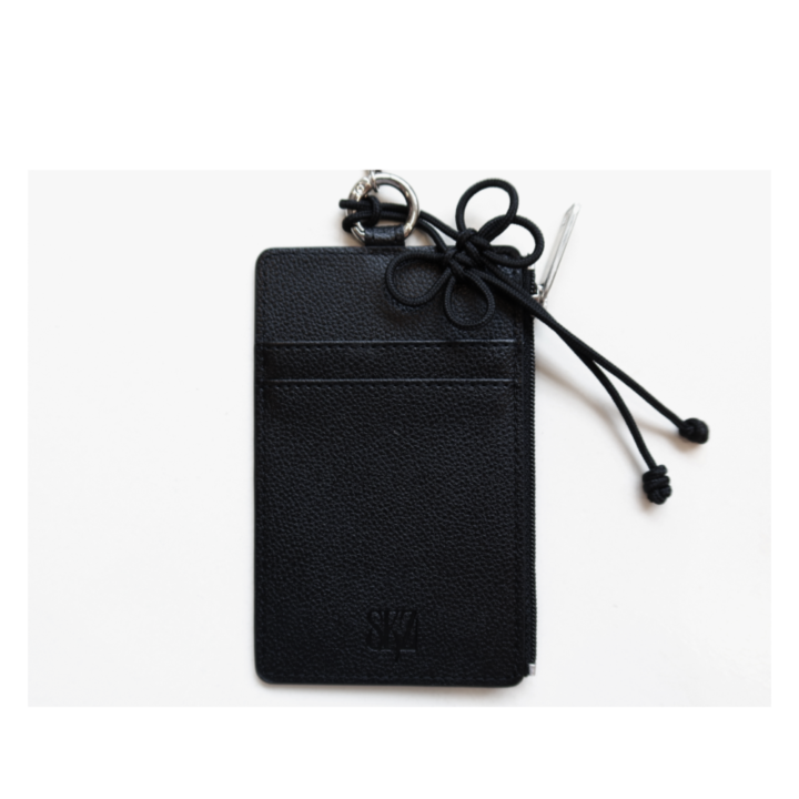 Official back detail view of the Stray Kids RUN IT Seoul Card Holder Keyring.