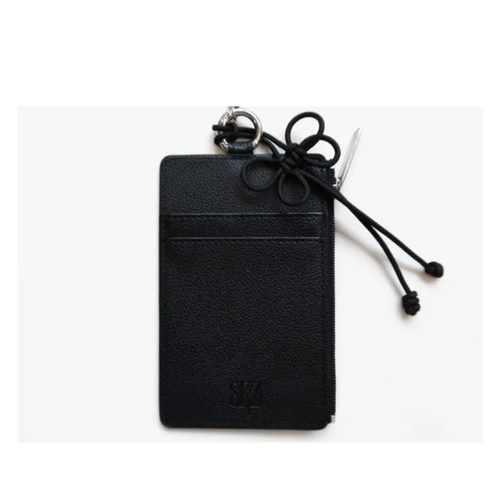 Official back detail view of the Stray Kids RUN IT Seoul Card Holder Keyring.