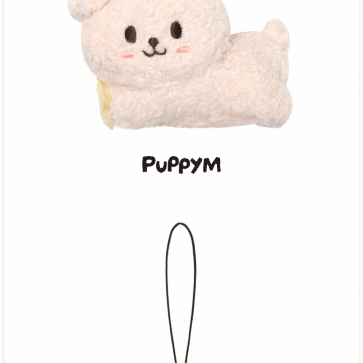 SKZOO Plush Door Bell Keyring PuppyM and FoxI.Ny official designs from Stray Kids RUN IT Seoul