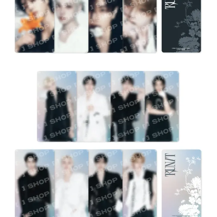 Stray Kids RUN IT Seoul special trading card light set with eight member cards and official card back