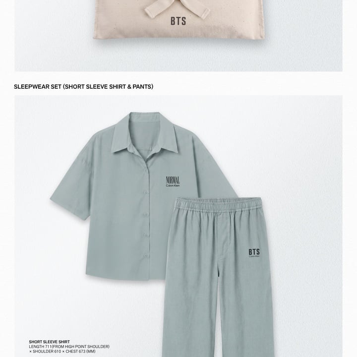 BTS ARIRANG Calvin Klein Sleepwear product details 2