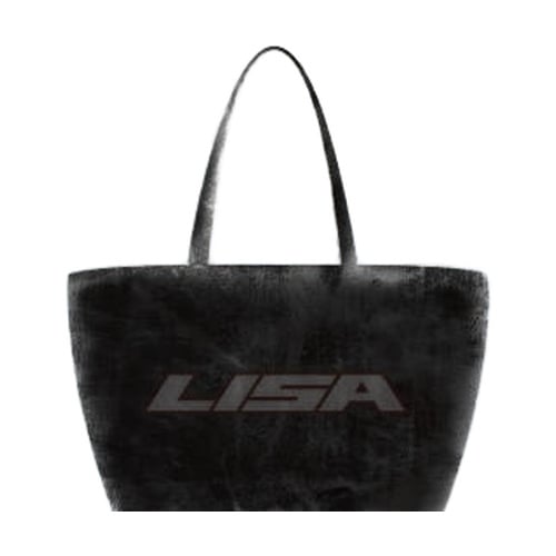 [PREORDER] ALTEREGO Plush Tote Bag – Black – LISA X MINISO