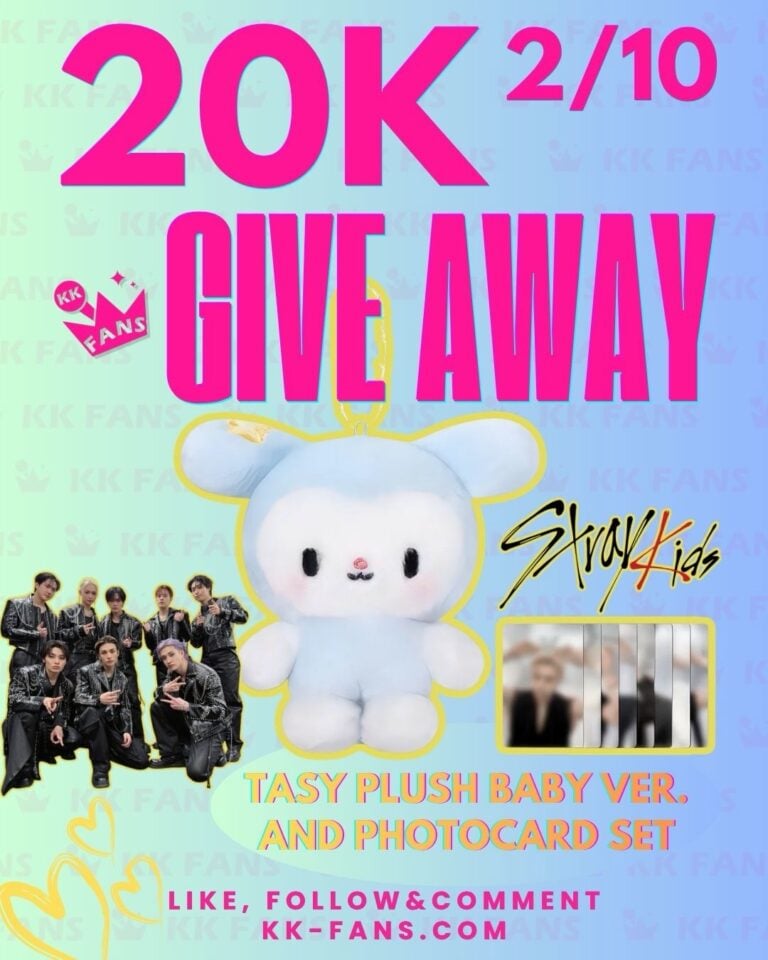 KK Fans 20K Giveaway #2: Stray Kids TASY Plush Baby & Photocard Set — Open Now